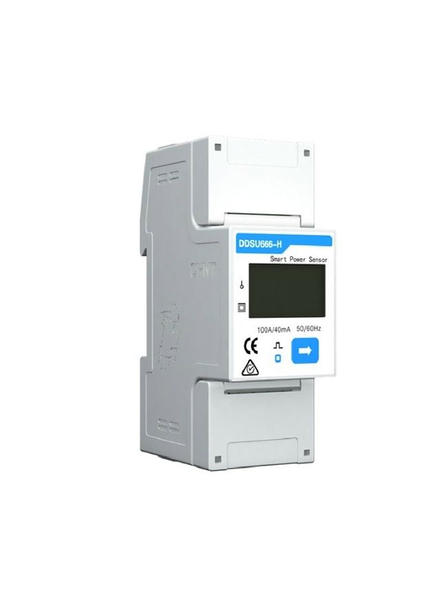 HUAWEI Smart Power Sensor DDSU666-H – Еднофазен интелигентен електромер | 100A / 40mA | RS485 | Външен токов трансформатор (CTF16-2K5-100)