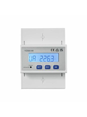HUAWEI Smart Power Sensor DTSU666-HW/YDS60-80 – Трифазен интелигентен електромер | До 80A | Външни CT 1A/5A | RS485 | Клас 1 точност